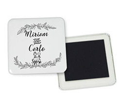 Magnete quadrato frigo Just sposi