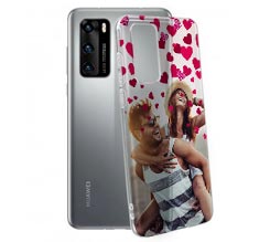 Cover trasparente Huawei P40 cuori