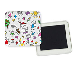 Magnete quadrato frigo Disegno