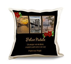 Cuscino in Juta Black Christmas