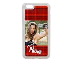 Cover iPhone 6 in silicone Tartan