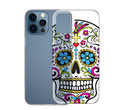 Cover trasparente iPhone 12 Pro teschio