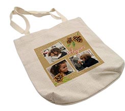 Shopper in Juta Pigne natalizie 34x36,5