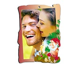 Pergamena masonite Gnomo di Natale