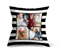 Fasce Collage su Cuscino in Pile