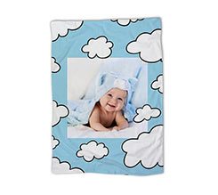 Coperta Plaid Baby Nuvole