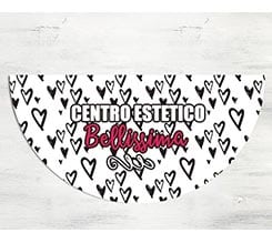 Zerbino Mezzaluna Cuori neri