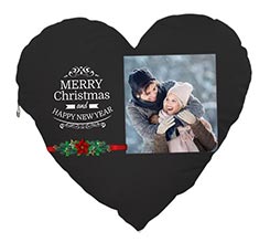 Cuscino Artigianale cuore Merry Christmas