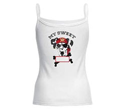 Canotta donna in cotone Pirata nero