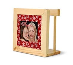 Portatovaglioli in legno Fiocchi di neve