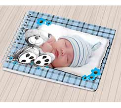 Block notes A4 spirale Orsetto azzurro