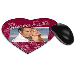 Tappetino mouse cuore Buone feste