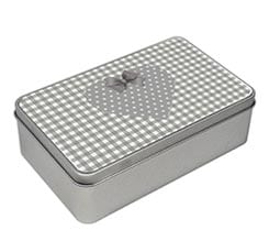 Scatola Latta Rettangolare Shabby Love