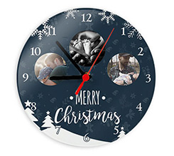 Orologio tondo in vetro Palla natalizia