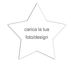 Adesivo a stella personalizzato