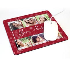Tappetino mouse rettangolare Red Christmas