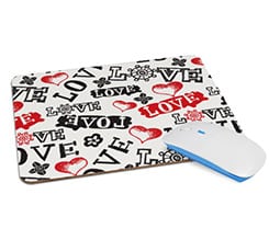 Tappetino Mouse in Legno Rettangolare Love in caos