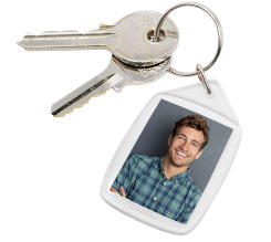 Portachiave Rettangolare in Plastica