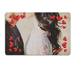 Zerbino in feltro Frame in love