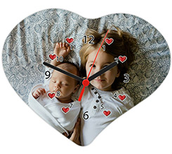 Orologio Cuore Vetro 24x20 Little hearts