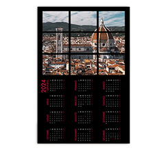 Calendario poster Basic Black