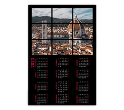 Calendario poster Basic Black