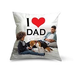 Cuscino in Tessuto Scamosciato Love dad