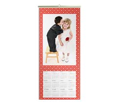 Texture Cuori su Calendari Pagina Singola 30x70