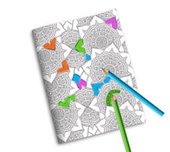 Quaderno da Colorare Rosoni fiorati