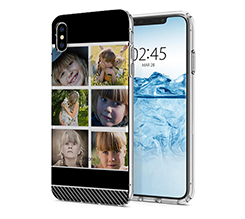 Cover Trasparente iPhone XS Max Black Collage