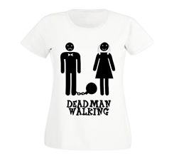 T-shirt donna in cotone Dead man