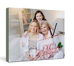 Orologio Tela Merry Christmas