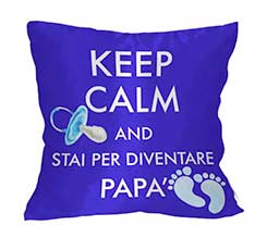 Cuscino classico Keep calm dad