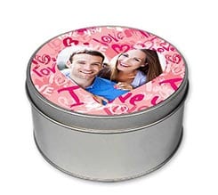 Scatole di Latta Tonda Words of love