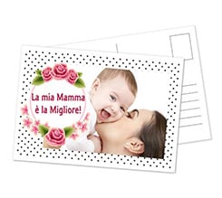 Cartolina Rose e pois