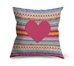 Love Multicolour su Cuscino in Pile
