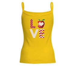 Canotta donna in cotone Love mela