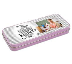 Astuccio Portapenne in Metallo Best teacher