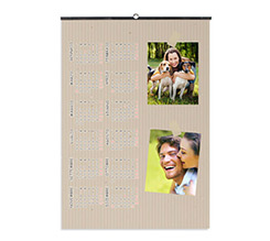 Calendario A3 pagina singola Collage cartonato
