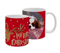 Tazza panoramica Renna merry christmas