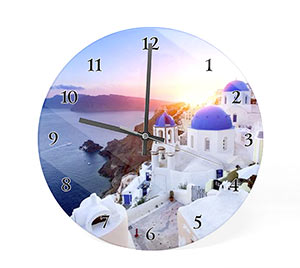 Orologio Rotondo in Plexiglass con Quadrante