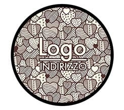 Zerbino Rotondo Gomma 85 cm Shabby hearts