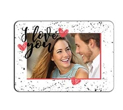 Calamita Rettangolare 8,8x6,3 I love you