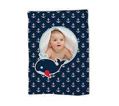 Coperta Plaid Baby Balena