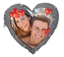 Cuscino Artigianale Cuore Grey Love