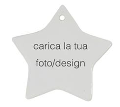 Decorazioni natalizie ceramica stella
