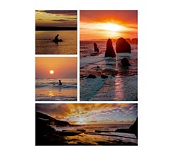 Poster collage Land 30x40 cm 4 Riquadri