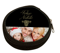 Portamonete rotondo Dark collage