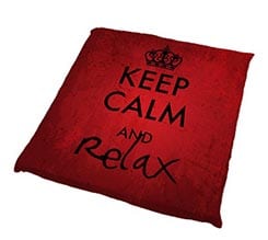 Cuscino per Sedie Keep Calm Rosso