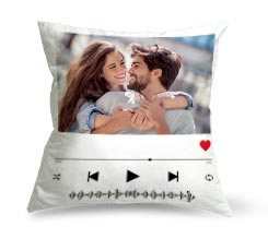 Cuscino in tessuto scamosciato Spotify